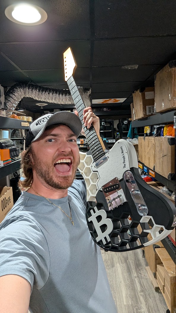 #14/21 3D Printed Bitcoin Guitar