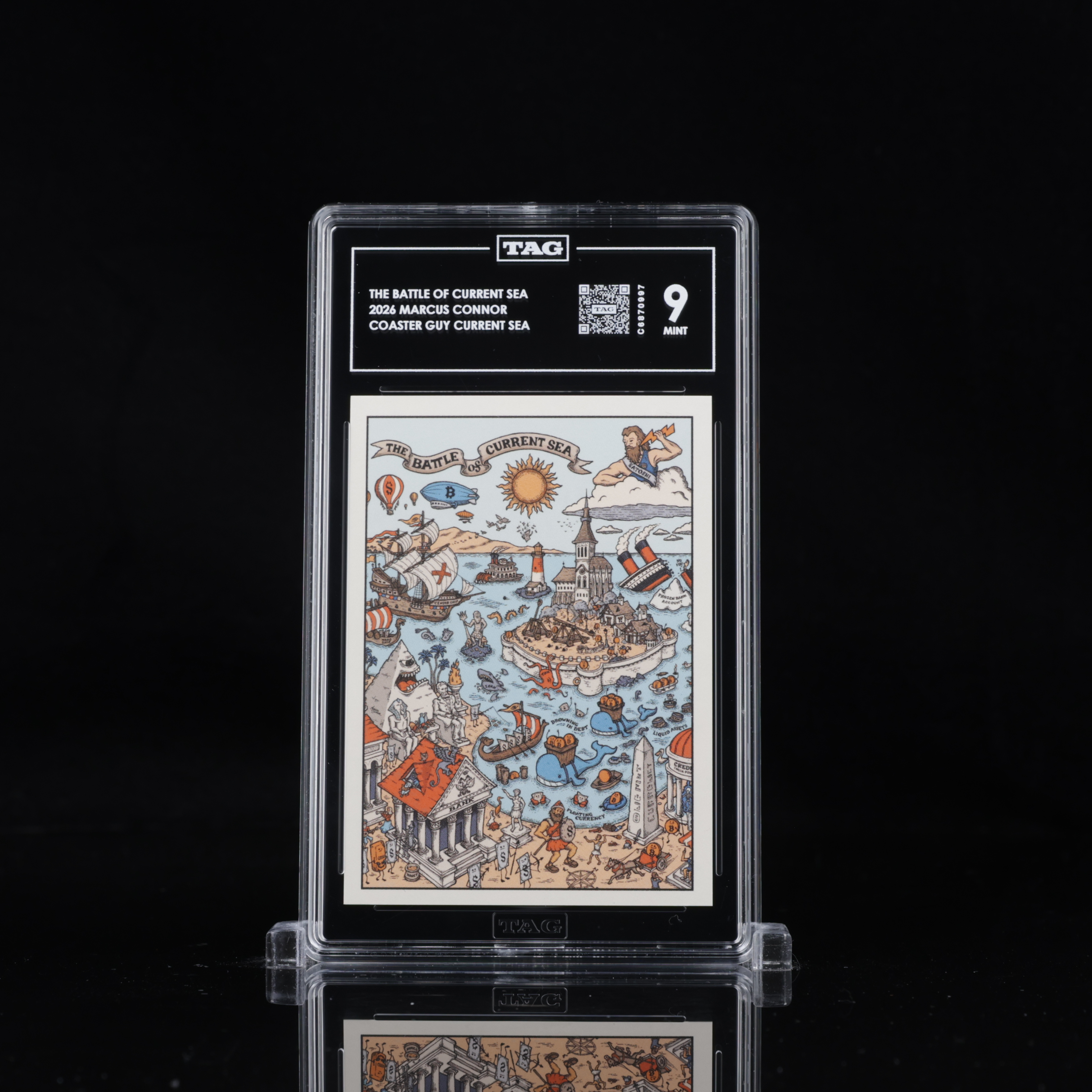 Current Sea · Complete 13-Card Set graded slab