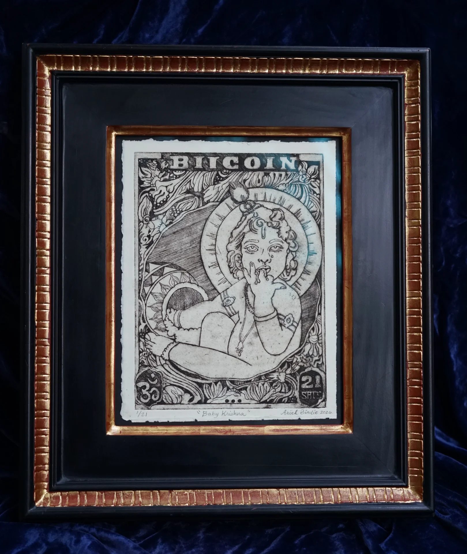 Baby Krishna (2026) Etching. Edition 1/21