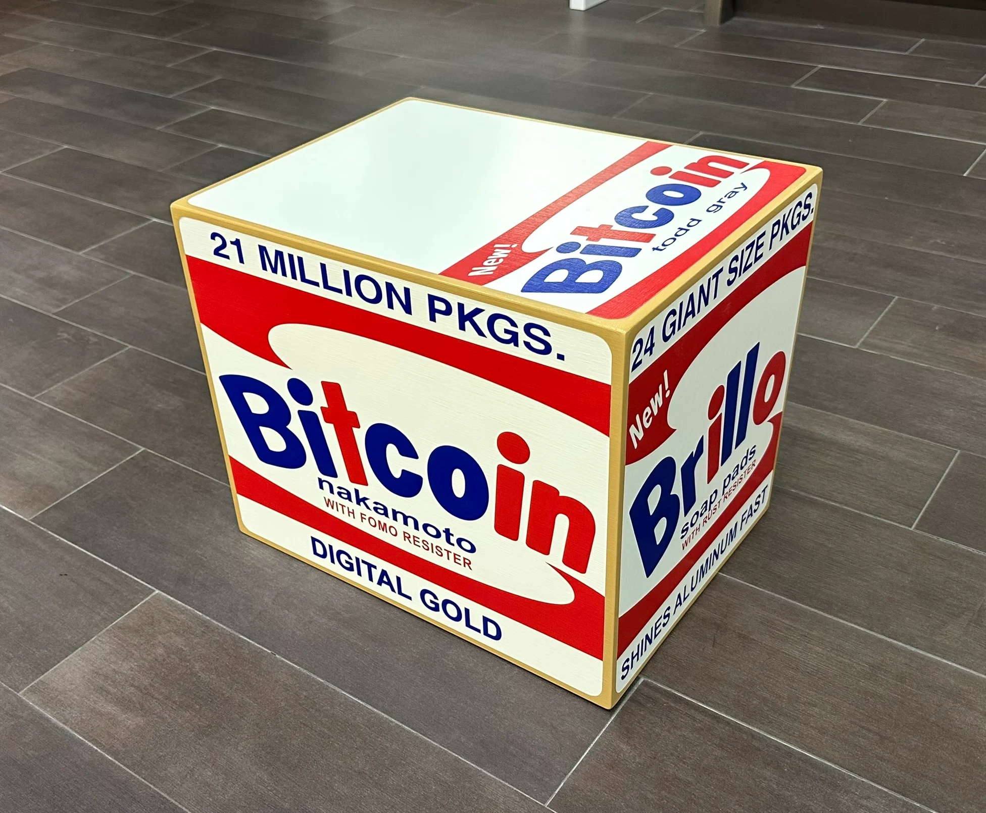 Bitcoin-Brillo (White)