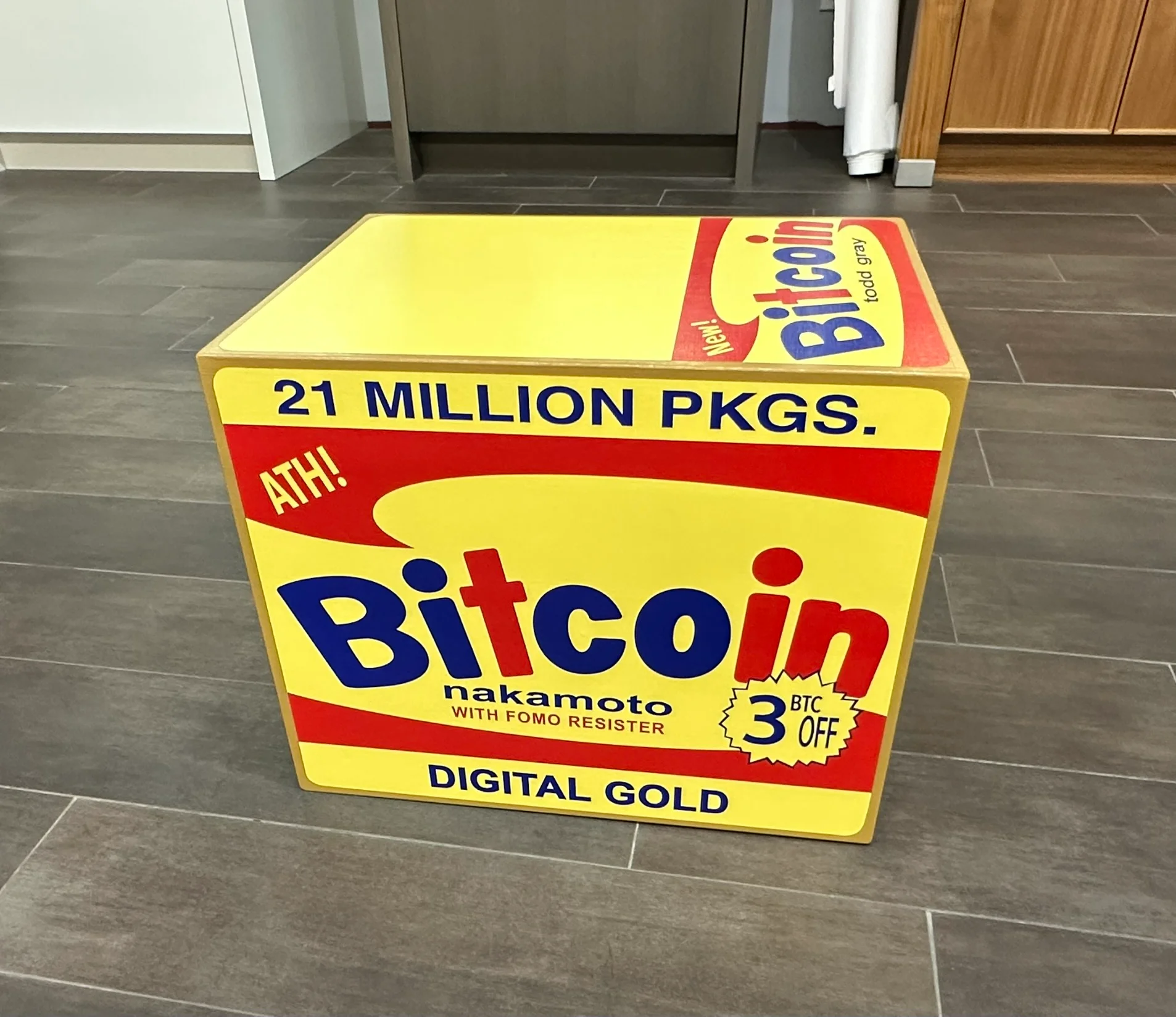 Bitcoin-Brillo (Yellow)