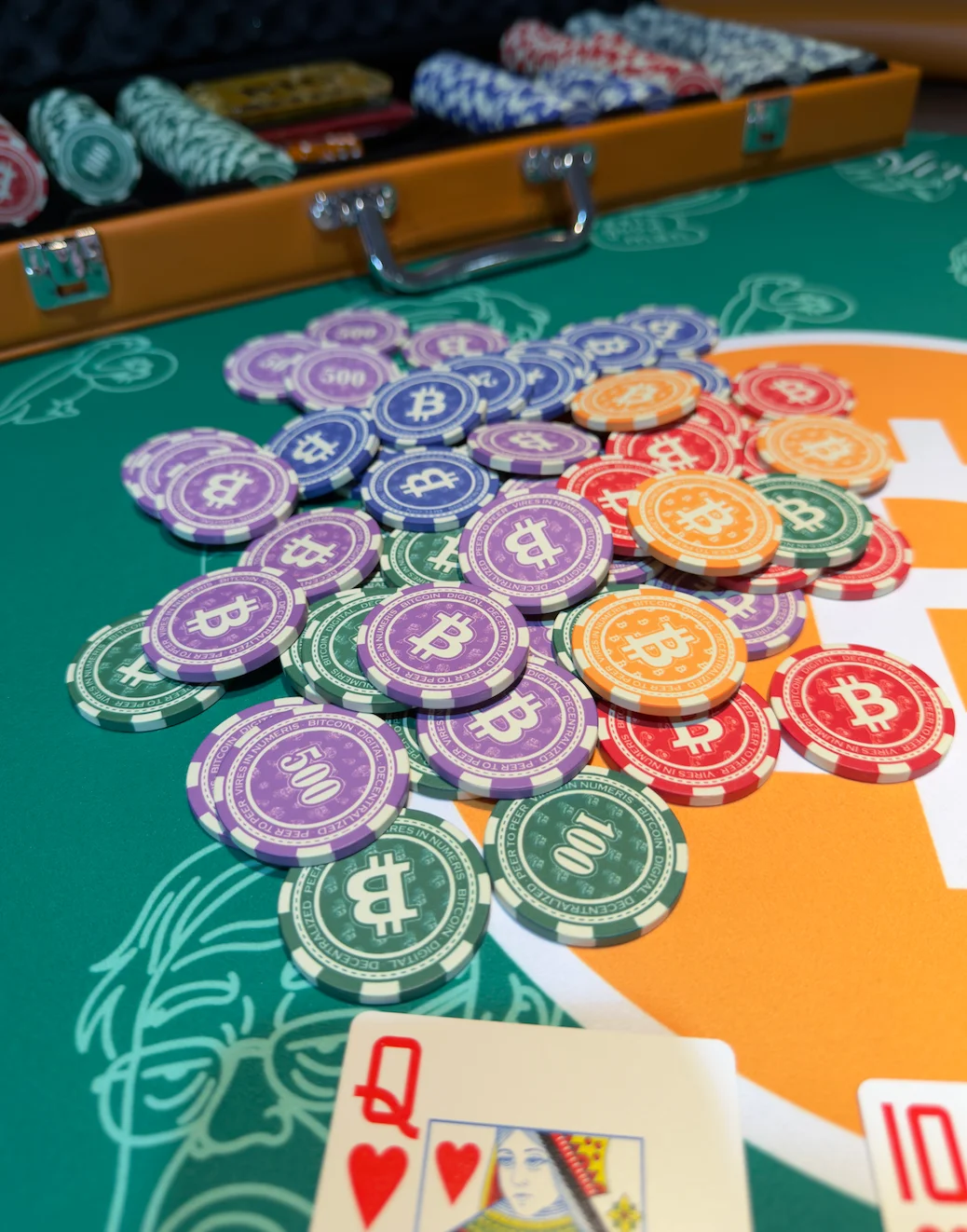 Bitcoin Poker Chip Set
