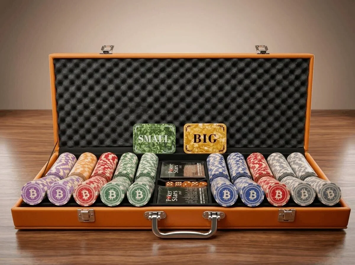 Bitcoin Poker Chip Set