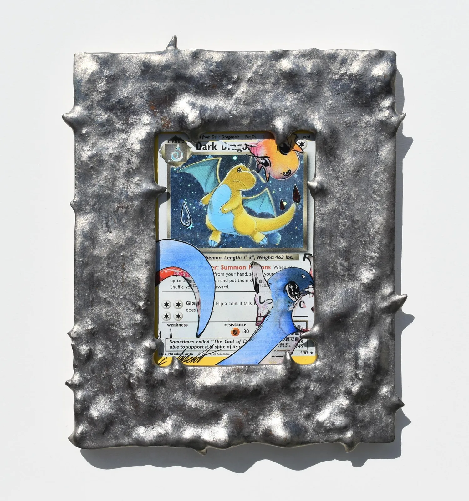 Dark Dragonite - Framed Card graded slab