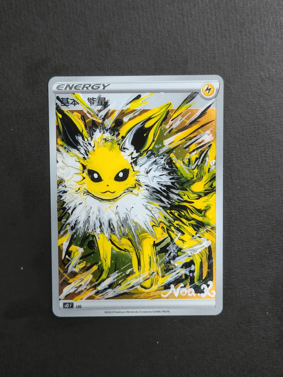 Jolteon (Hand-painted) card