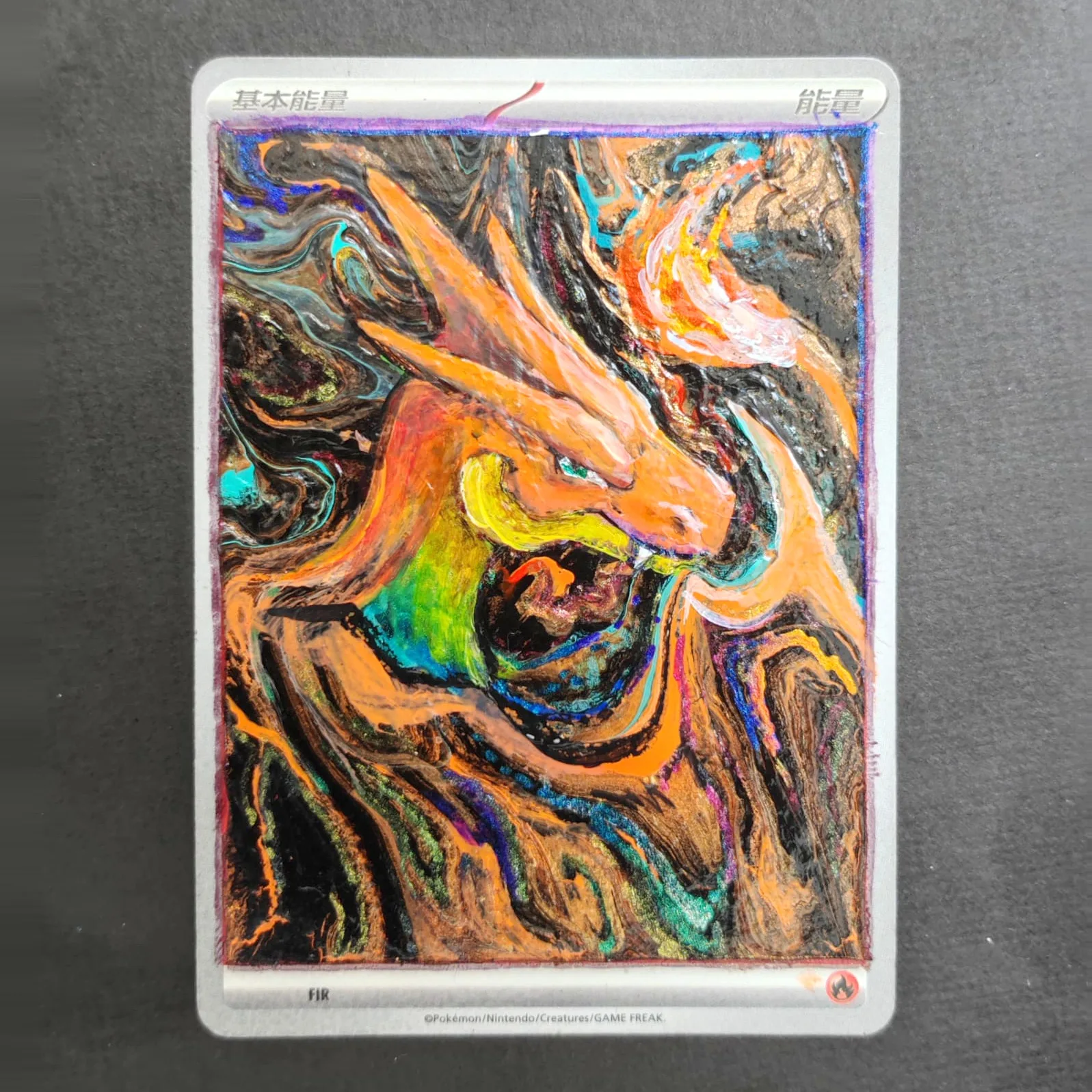 Mega Charizard Y (Hand-painted) card
