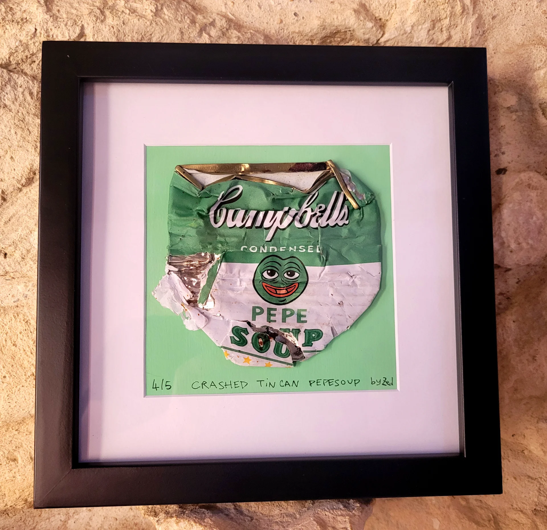 Pepesoup tin can crashed 4/5