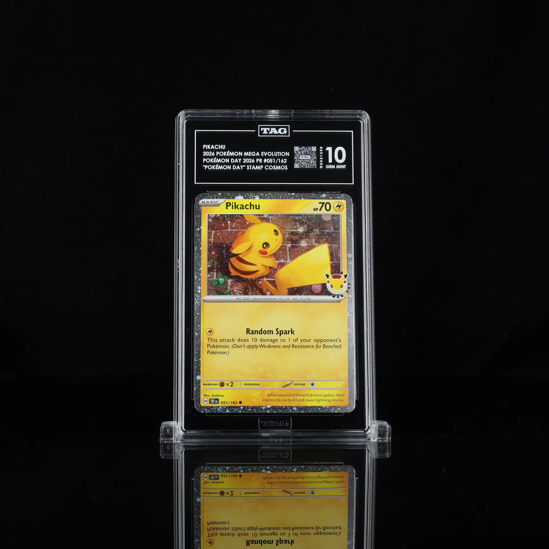 Pikachu (2026 Pokémon Day) graded slab