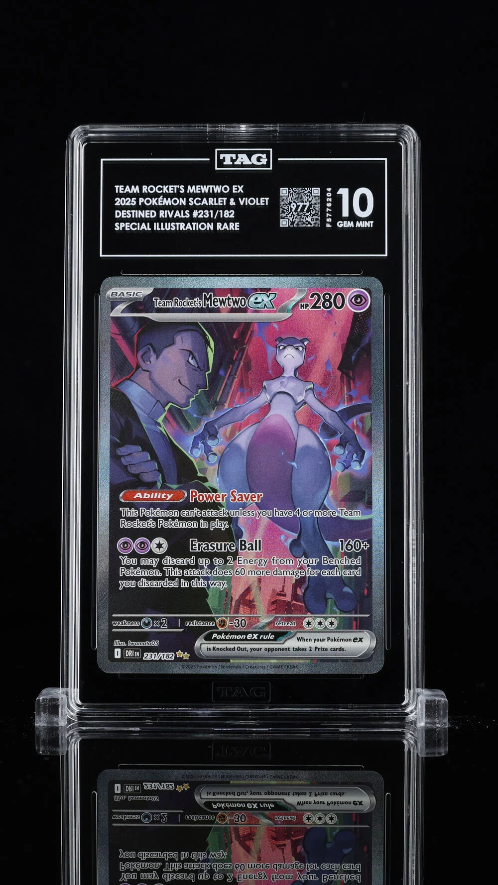 Team Rocket's Mewtwo ex · TAG 10 Gem Mint