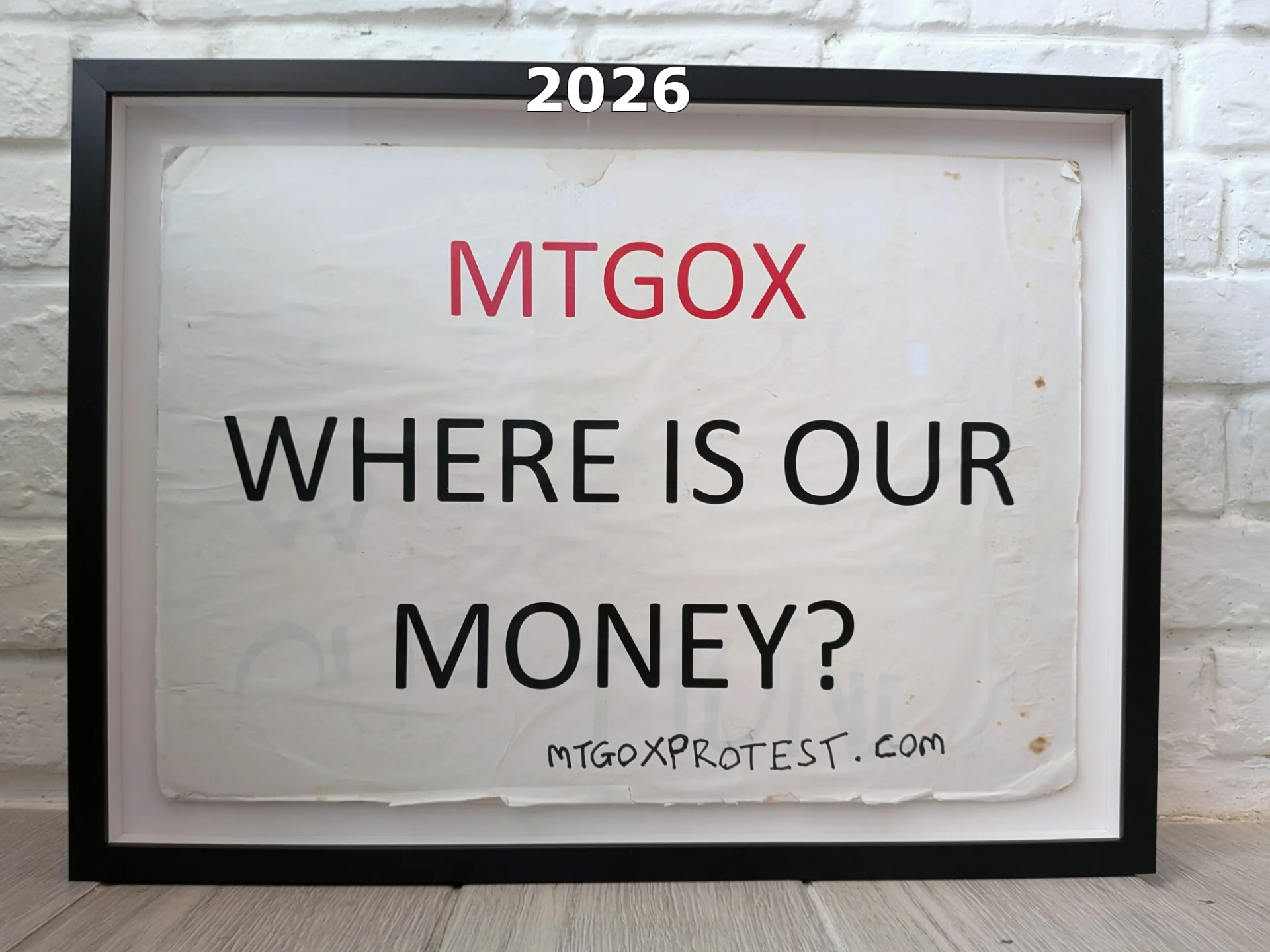 The Original MtGox Protest Sign