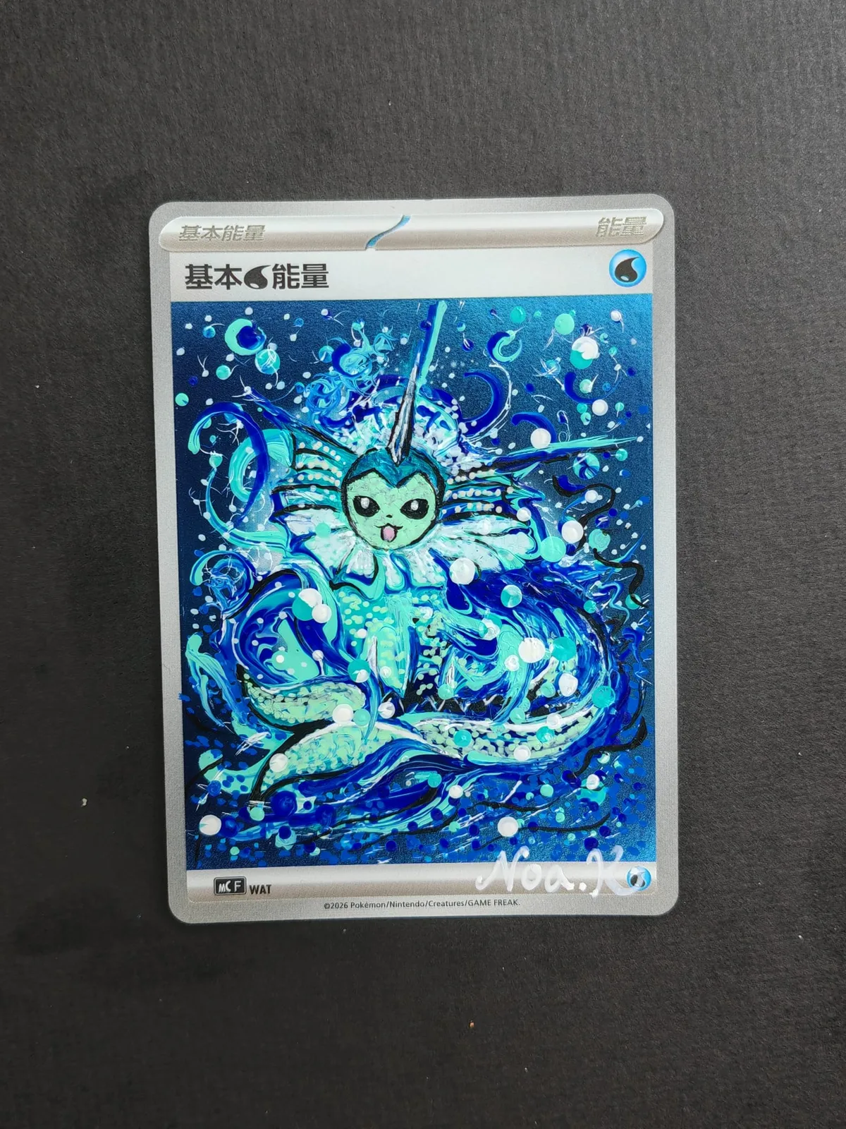 Vaporeon (Hand-painted) card